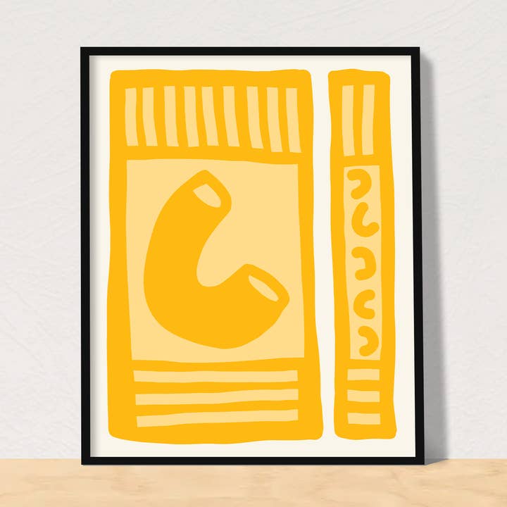 mac n cheese box art print for wholesale by Gab Art & Design