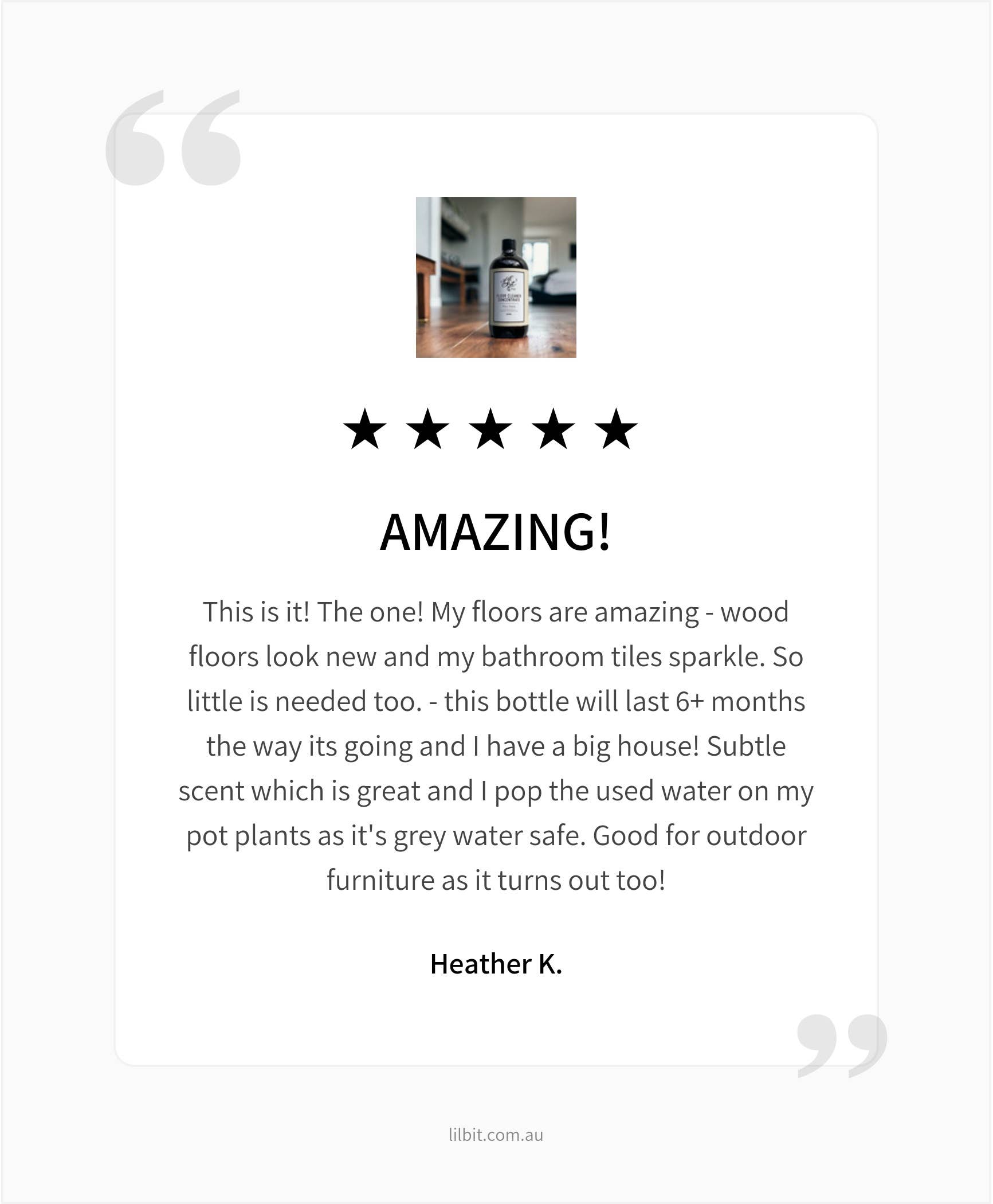 Lil'Bit Better - Wholesale Floor Cleaner - Concentrated Tea Tree Floor Cleaner 500ml - Natural4