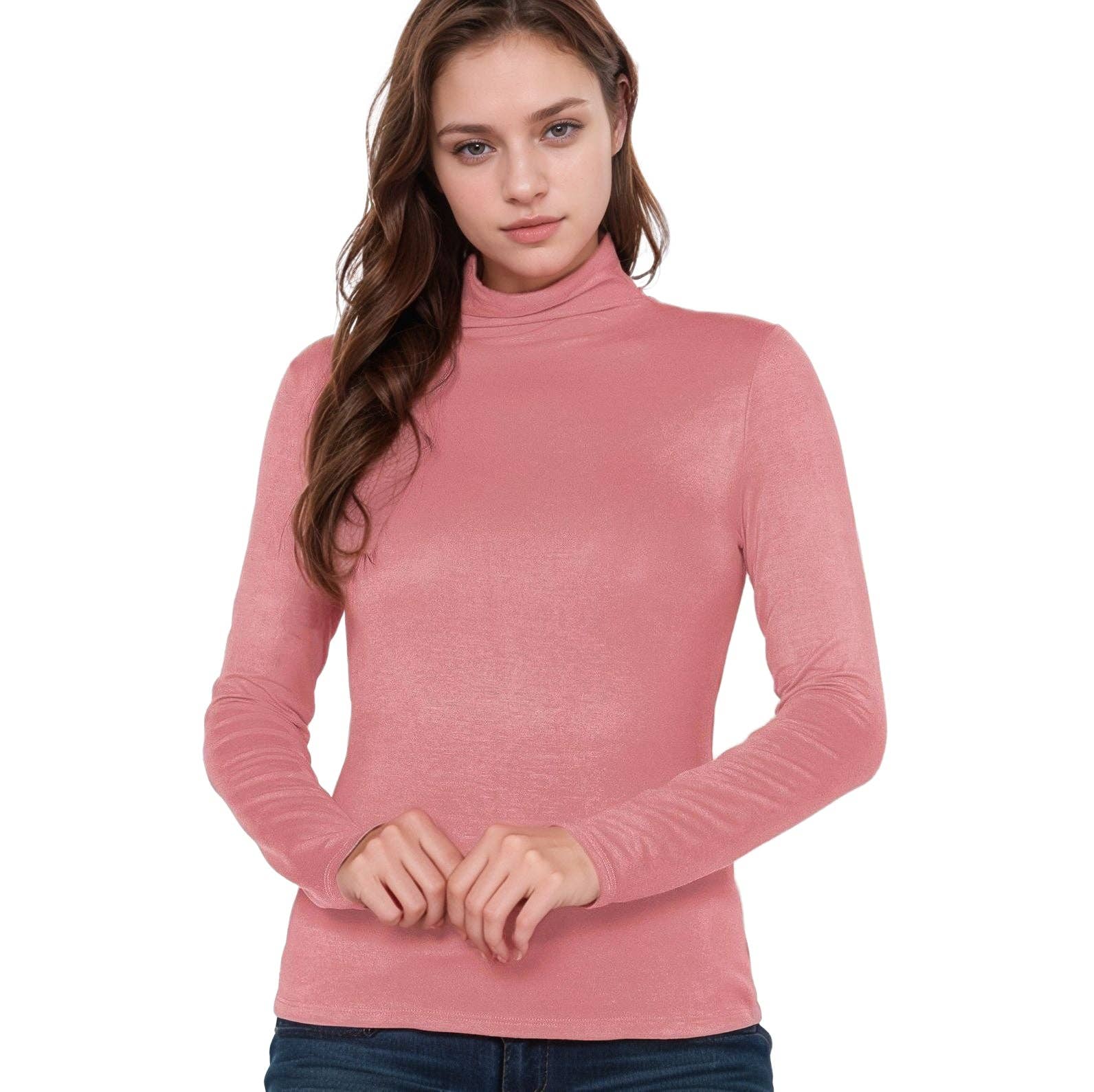 Robin K – wholesale Knit top – Women's – Bellatrix Women's Long Sleeve Turtle Neck Fitted Top24