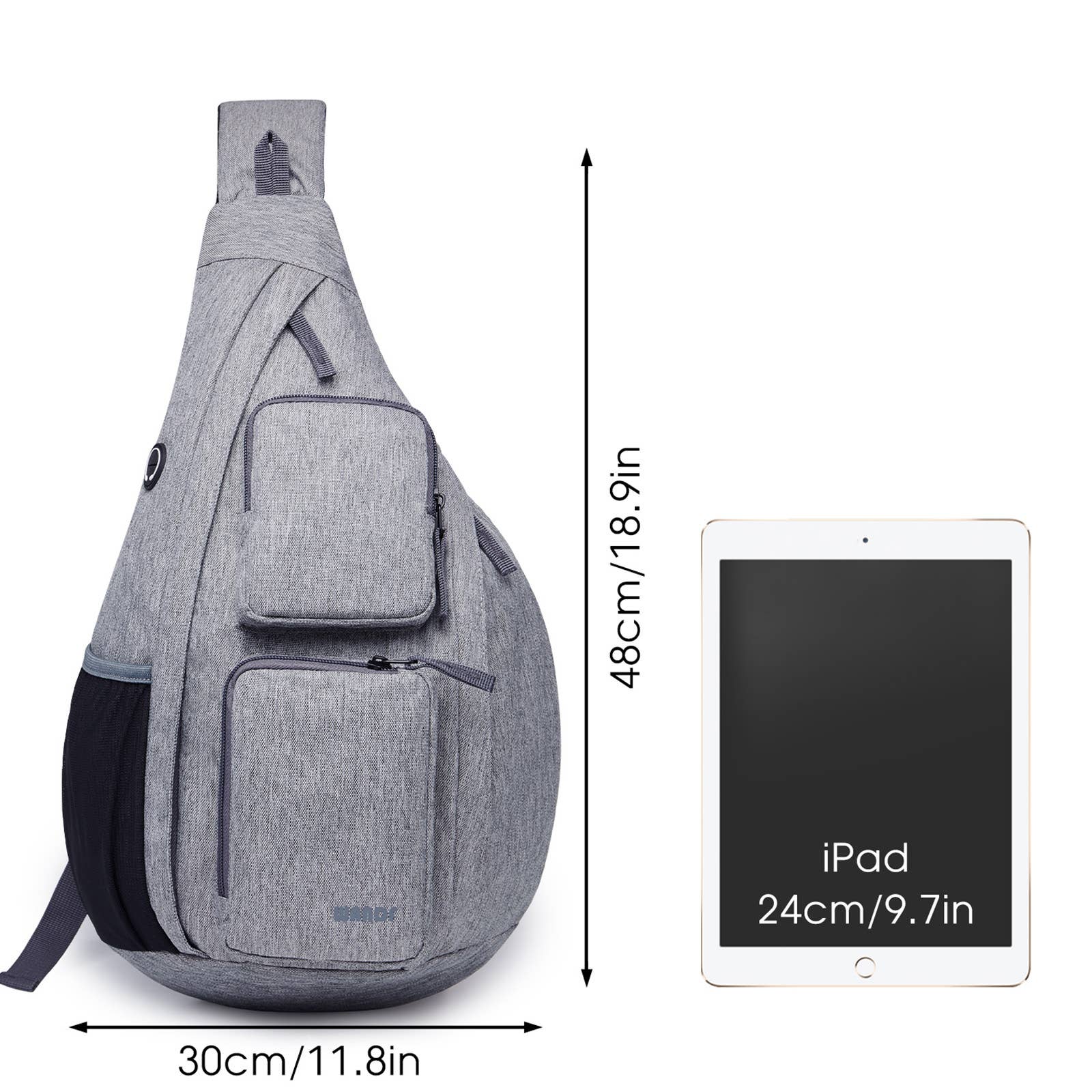 wandf - Wholesale Backpack - Unisex - WANDF Crossbody Sling Chest Bag Mens Travel Backpack27