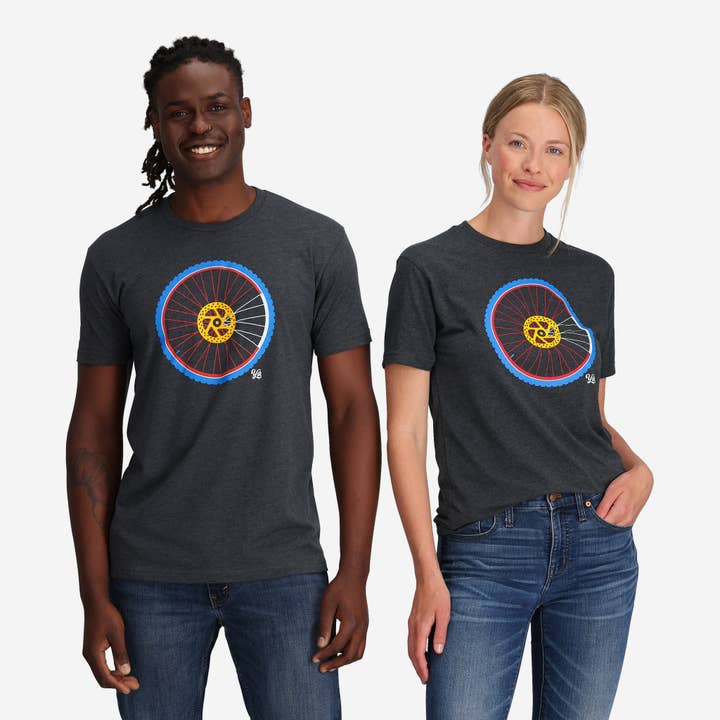 YoColorado - Wholesale Screen Printed T-Shirt - Unisex - T-Shirt - Unisex Mountain Bike Wheel1