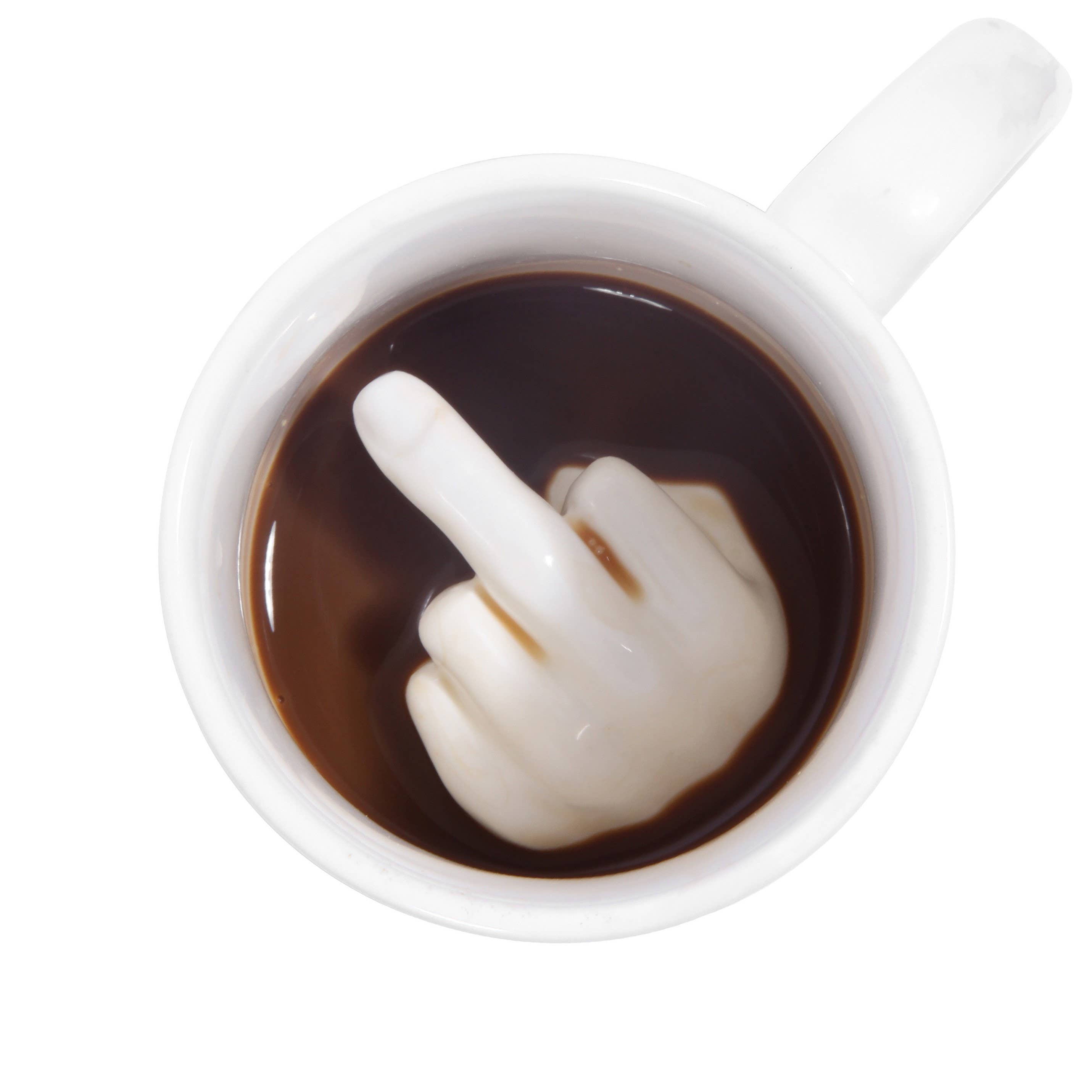 ThumbsUp! - Wholesale Coffee Mug - Up Yours 'Prank' Mug1
