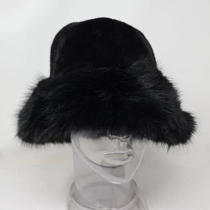 Sensibling Corp. - Wholesale Bucket Hat - Women's - Faux Fur Soft Plush Winter Bucket Hat1
