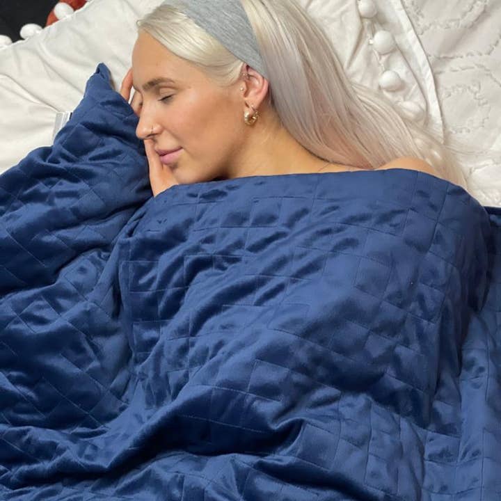 Tyngdtäcke i blå Serenity för wholesale av Serenity Blanket