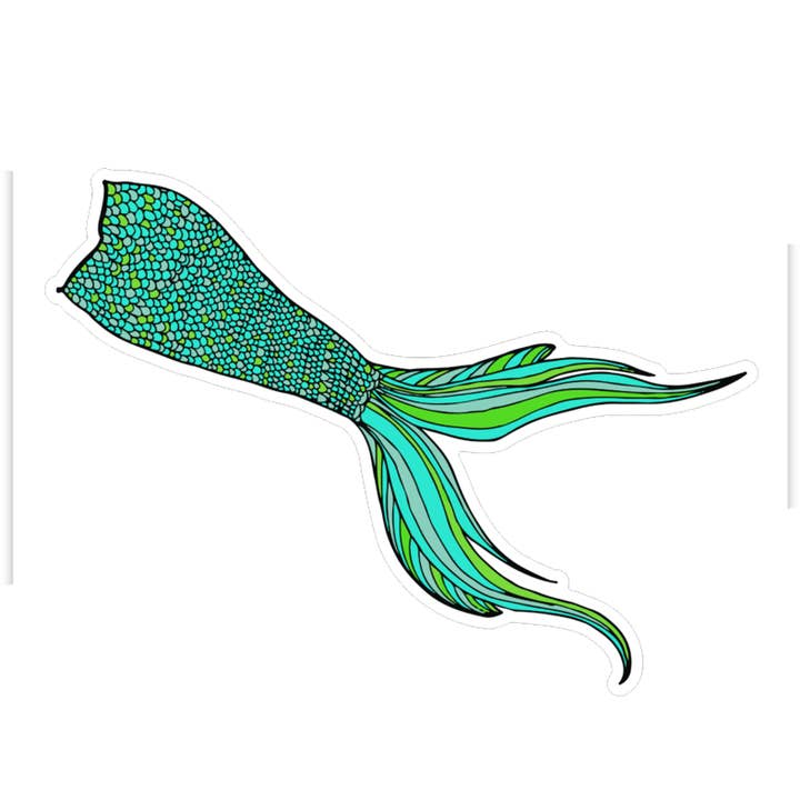 Life Outside Sticker Company - Wholesale Sticker - Mermaid Tail Sticker