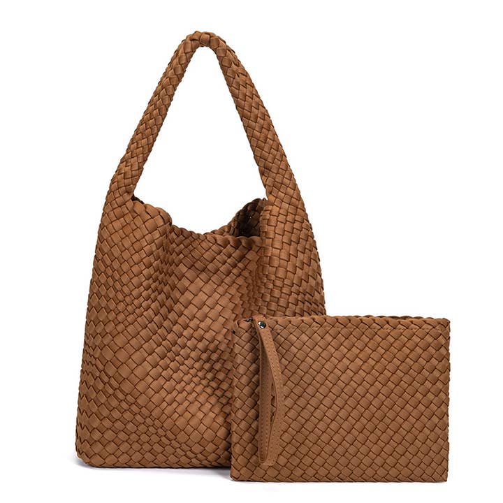 Crave by FW - Wholesale Tote Bag - Women's - Autumn Woven Neoprene Tote Bag2