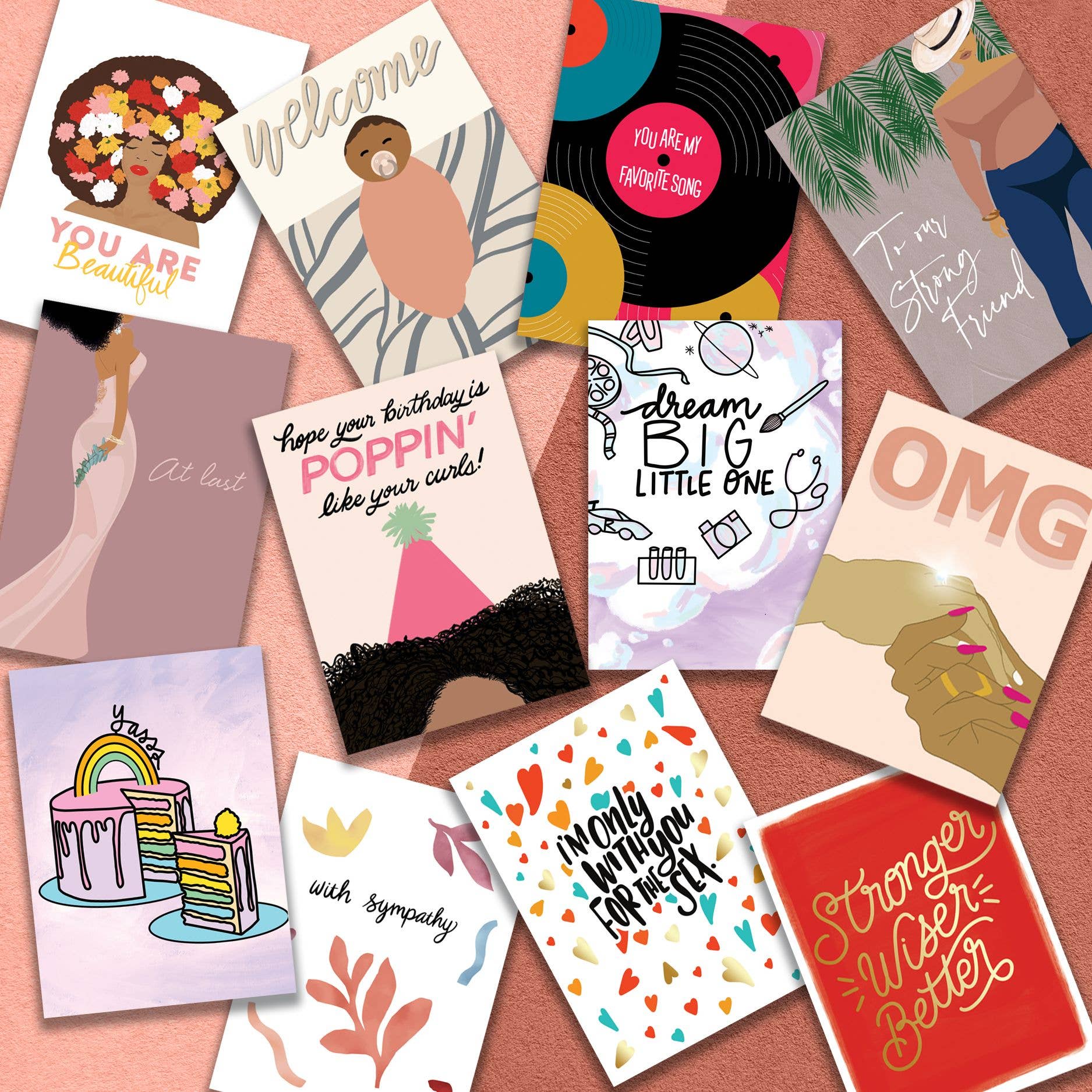 Black Joy Paper - Wholesale Birthday Card - Celebrate You Birthday Card - Gold Foil Stamped2