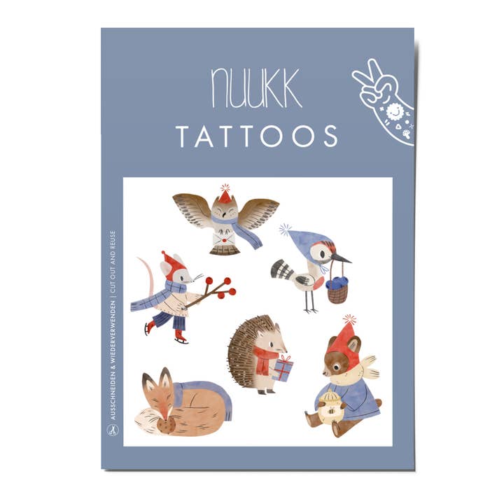 Children's Tattoos "Winter Animals in the Forest" for wholesale by nuukk GmbH