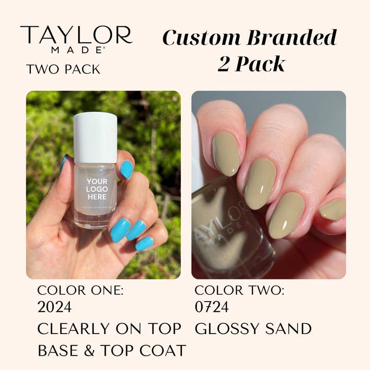 Taylor Made Polish - Vendita all'ingrosso Smalto per unghie - Smalto per unghie personalizzato: confezione da 2 a lunga tenuta + vegano + non tossico186