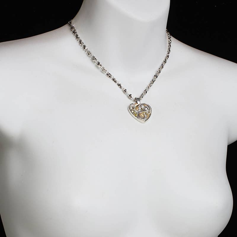 Michal Golan Jewelry - Wholesale Pendant/Charm Necklace - Moonlight Heart Necklace1