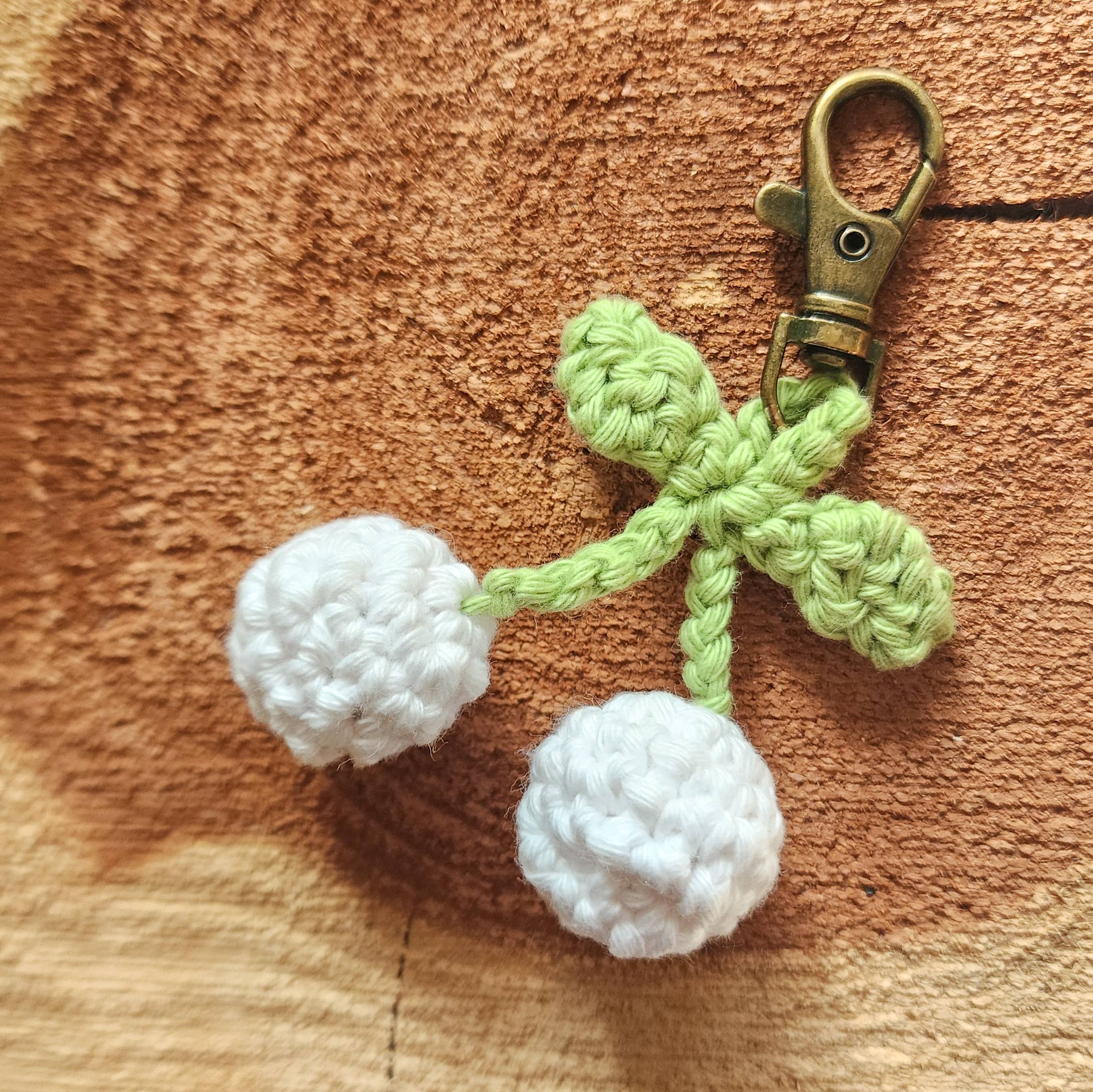 Handmade By Uruba - Wholesale Keychain - Women's - Handmade Cherry Keychain | Handwoven Crocheted Keyring4