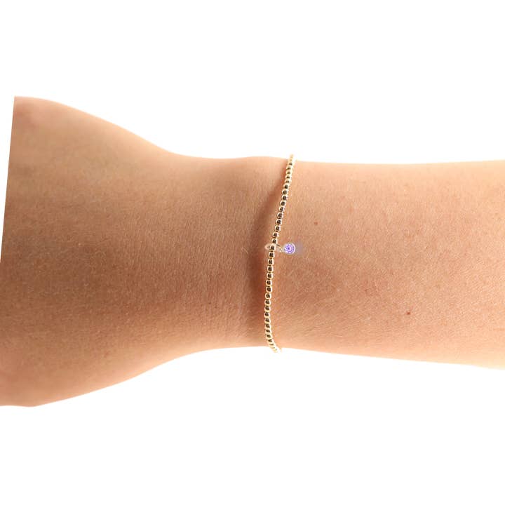 Beaded Blondes – wholesale Charm/dangle bracelet – Pack of 12: Birthstone Charm Bracelets21