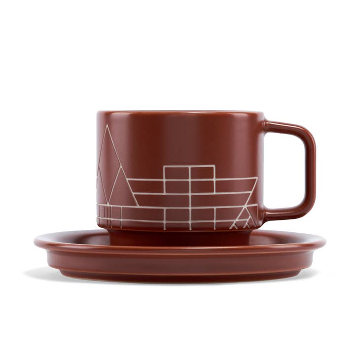 Tea Forte - Wholesale Tea Set - Tea Forte Frank Lloyd Wright Terra Teacup and Saucer