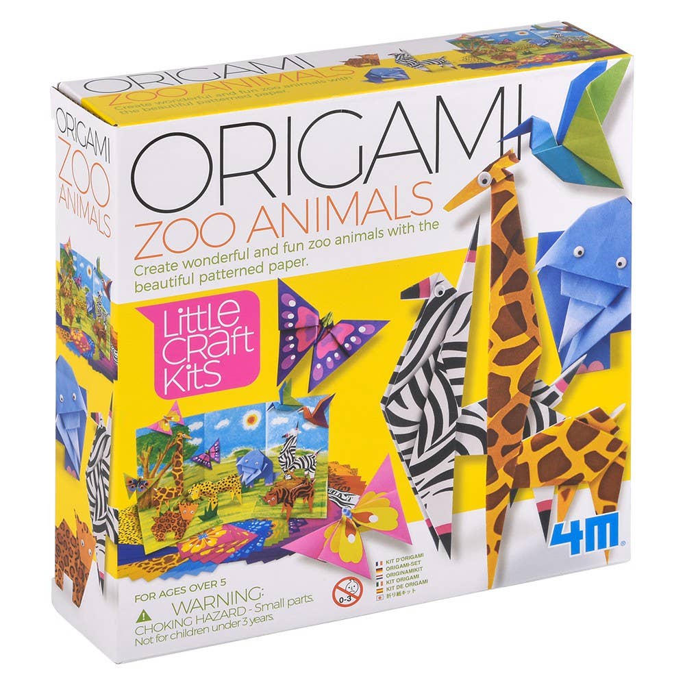 The Toy Network - Wholesale DIY Craft Kit - Kids - Little Craft/Origami Zoo Animals4