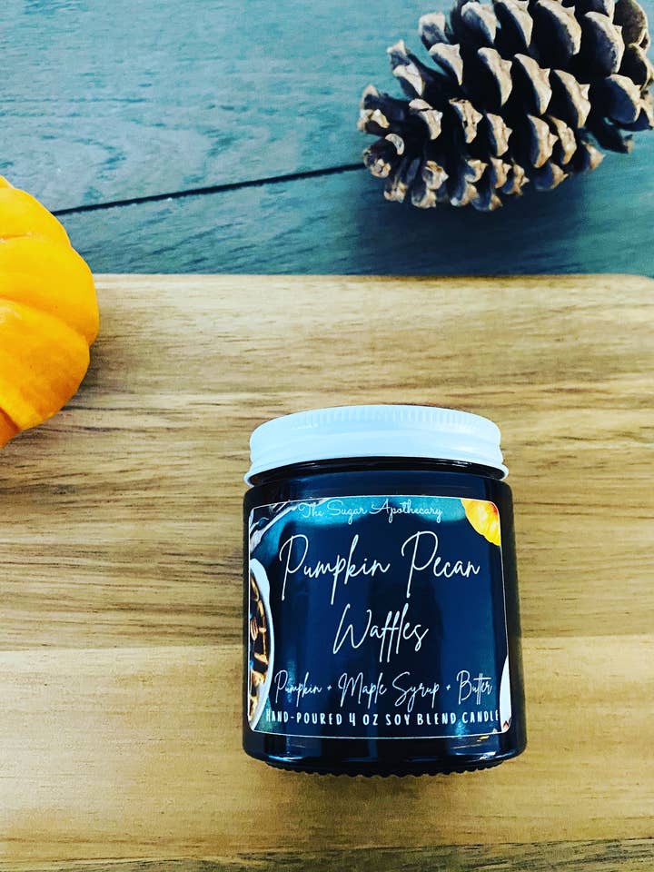Mini Pumpkin pecan waffles candle for wholesale by The Sugar Apothecary