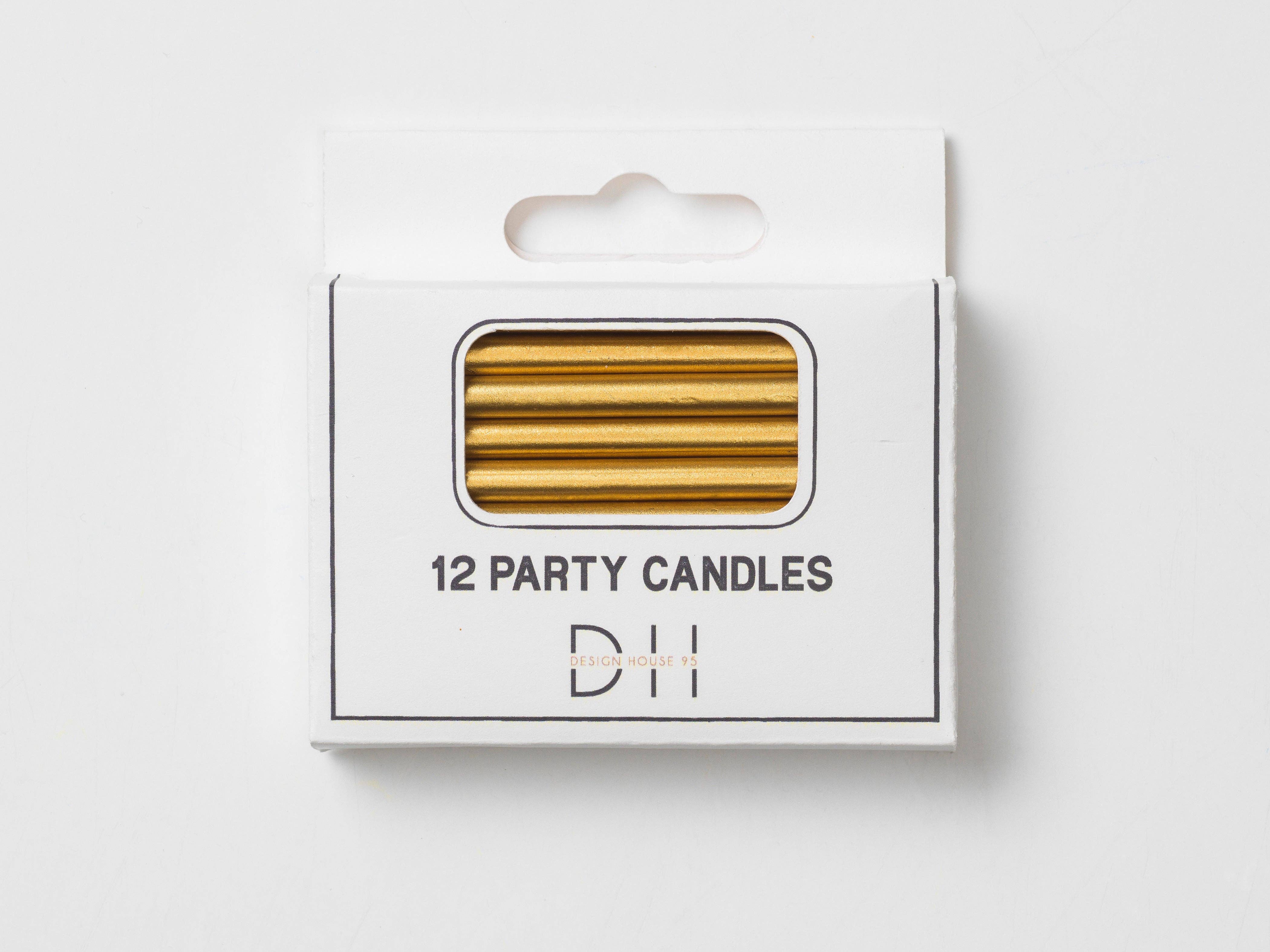 Designhouse95 - Wholesale Cake Candle - Cake candle 7,5x0,5cm, 12pcs, gold1