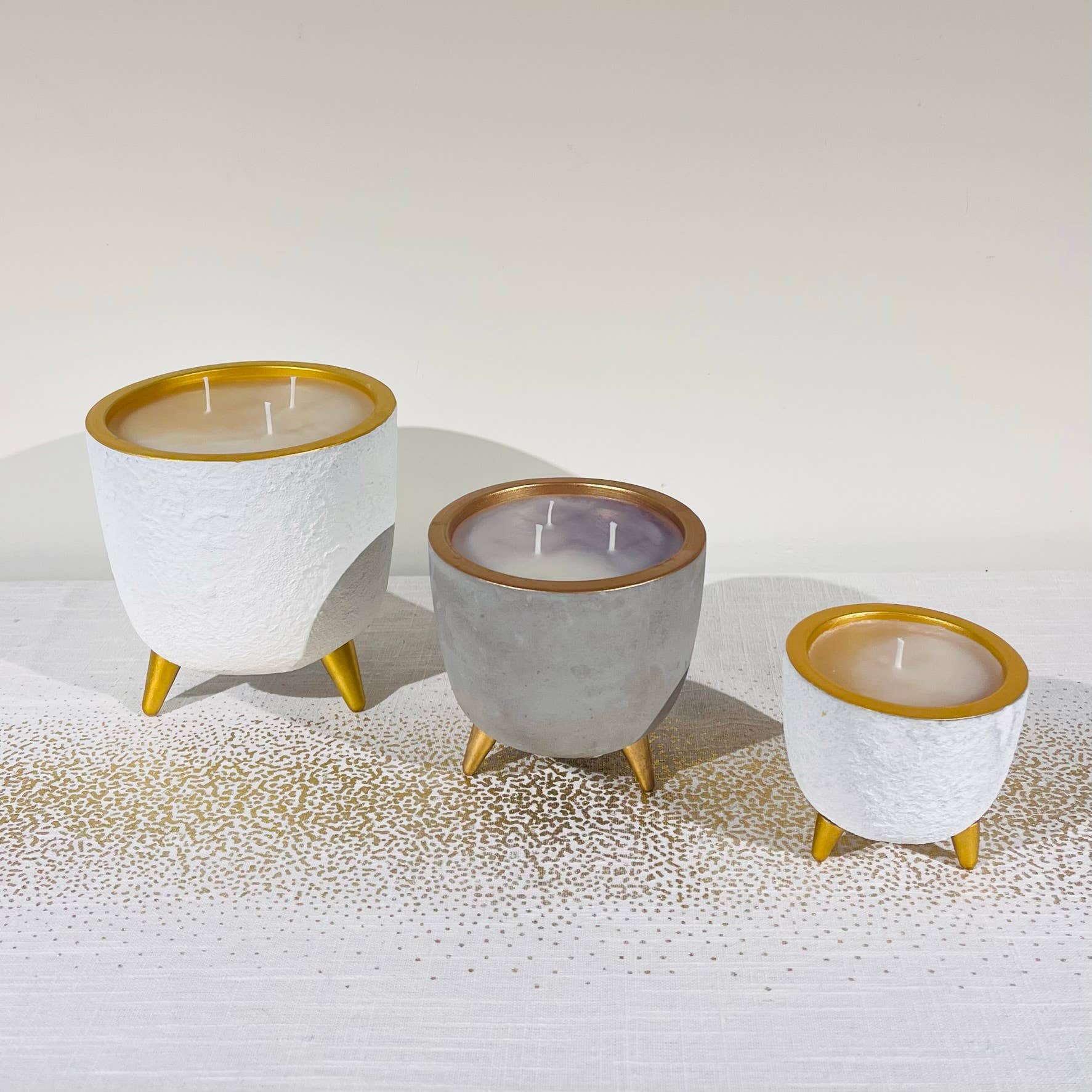 .AVPV. Studio - Wholesale Jar/Filled Candle - Concrete Copper Candle / Flowerpot1