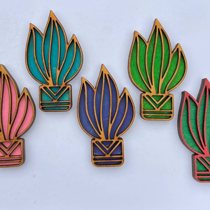 Skovhus Plante Magnet Kollektion #1 Aloe for engroshandel hos Squirrel Tacos Papercuts