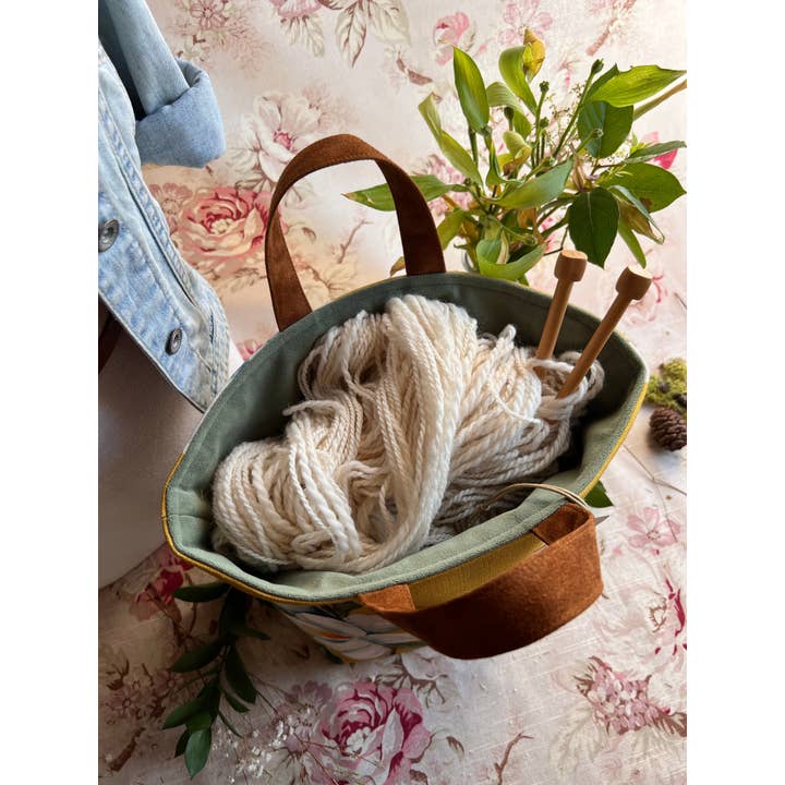 Atenti - Vendita all'ingrosso Attrezzi per lavoro a maglia/uncinetto - Borsa portaoggetti per lavori a maglia e uncinetto: Magnolia Hope Basket