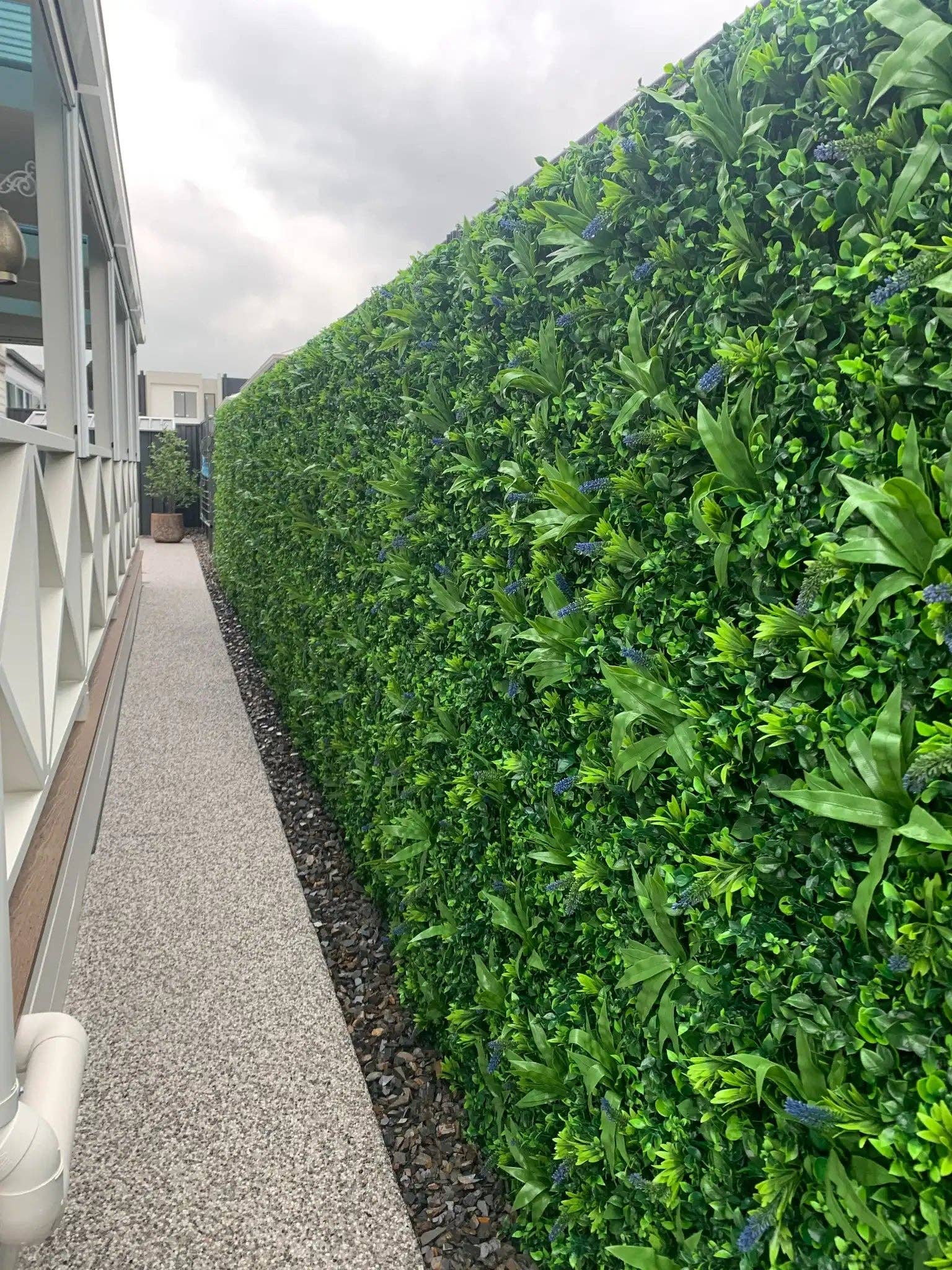 Designer Plants - Wholesale Artificial Plant - Luxury Lavender Fields Artificial Green Wall 40" x 40" 11SQFT Commercial Grade UV Resistant10