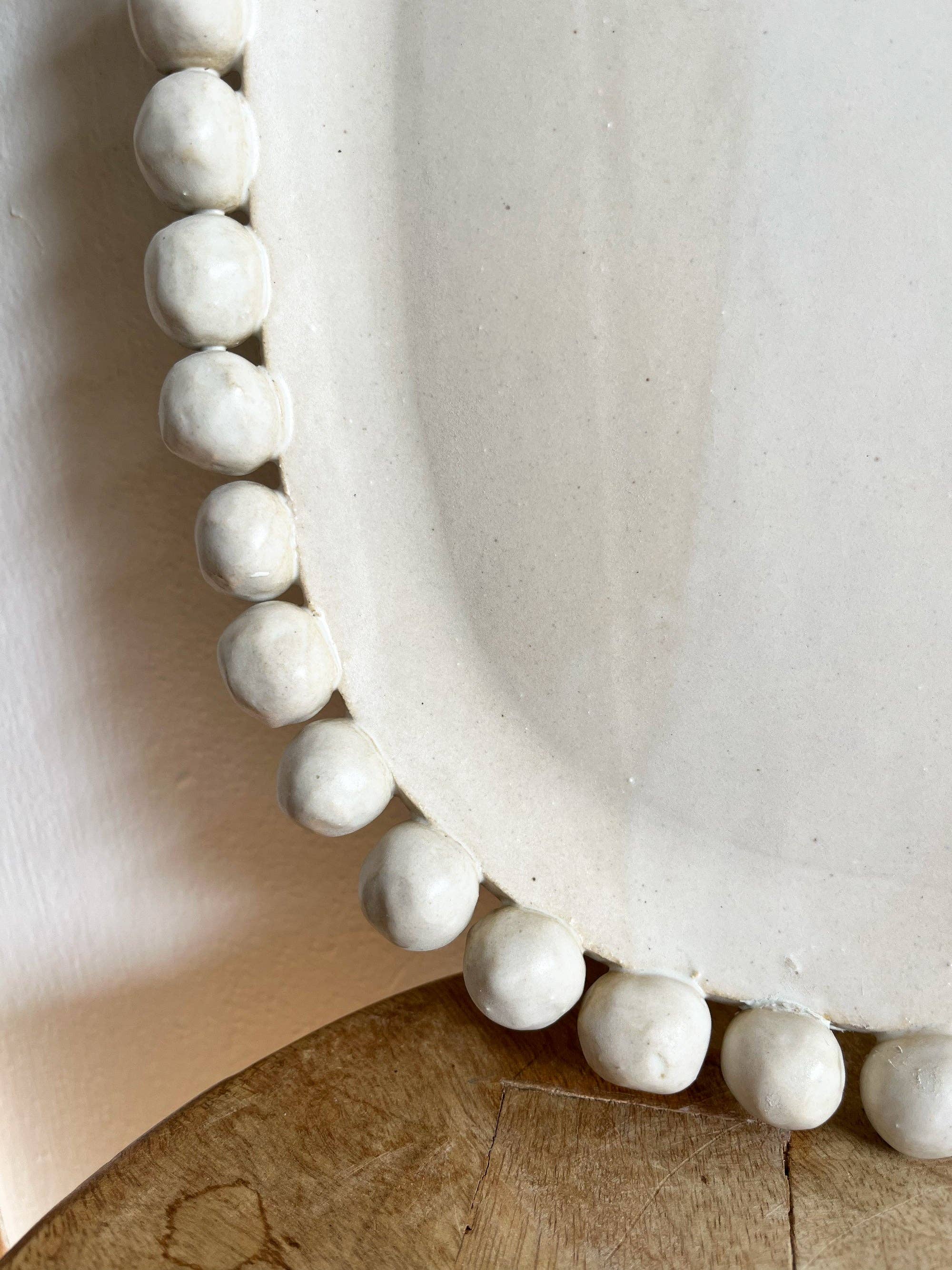 Salto – wholesale Platter – Beaded Serving Platter2