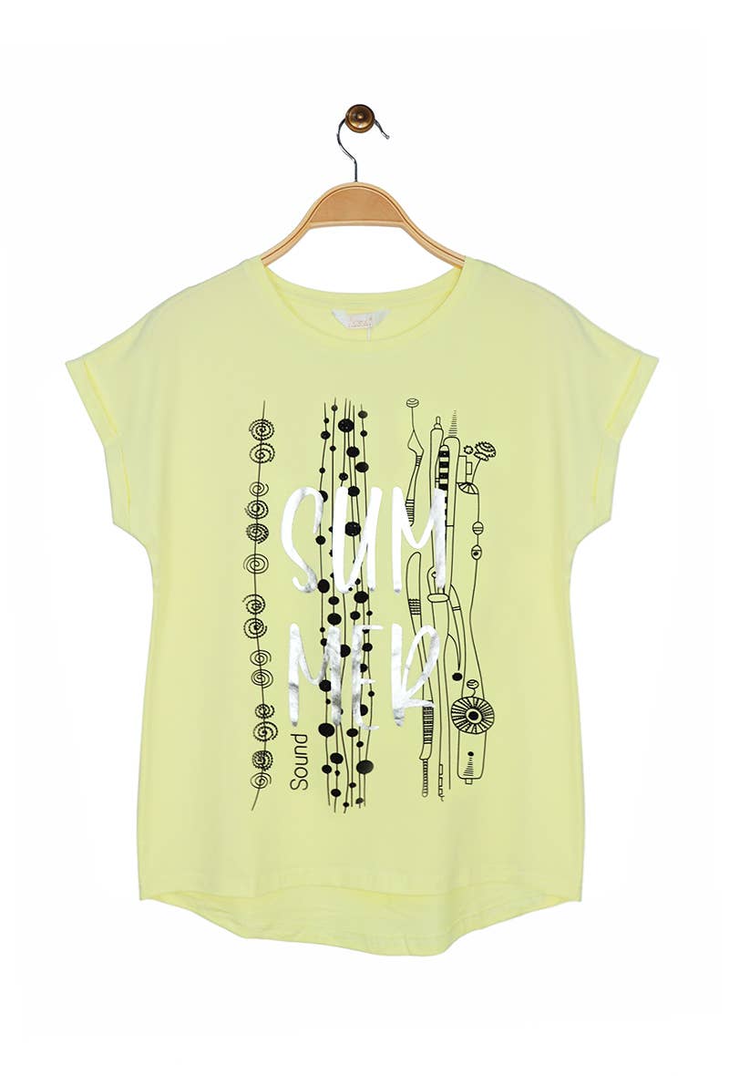 Attrait Paris – T-shirt estampada - Mulher por atacado – Camiseta de algodão Summer Sound6