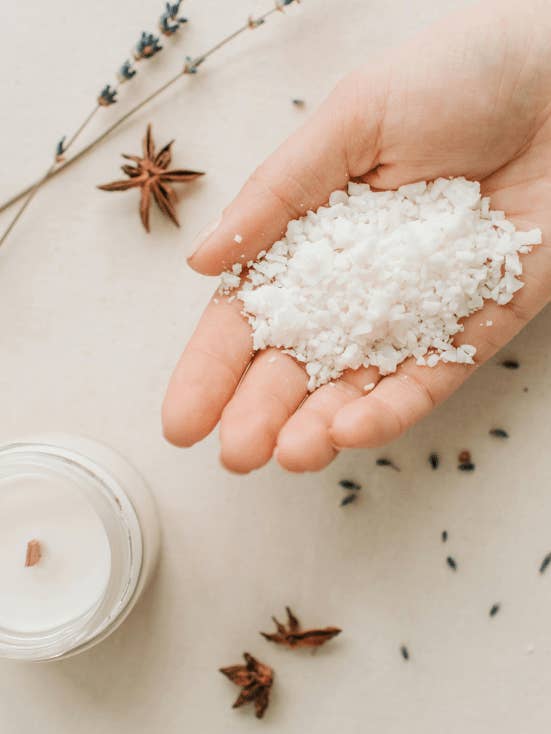 Cera de soja para fazer velas em molde e wax melts por atacado de Menta Atelier