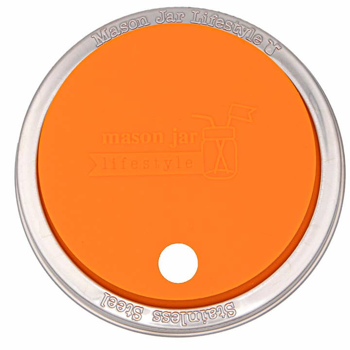 Mason Jar Lifestyle - Wholesale Drink Lids - Silicone Straw Hole Tumbler with Stainless Steel Band for Mason Jars18