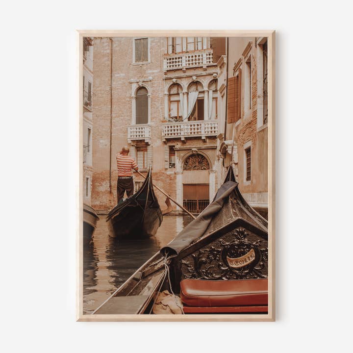 Venice Gondola Fine Art Matte Print (Unframed) for wholesale by The Weithouse Print Shop