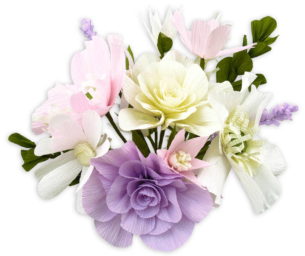 URSUS® / Buntpapierfabrik Ludwig Bähr GmbH & Co. KG - Wholesale DIY craft kit - DIY Set Crepe Paper Flowers "Purple"2