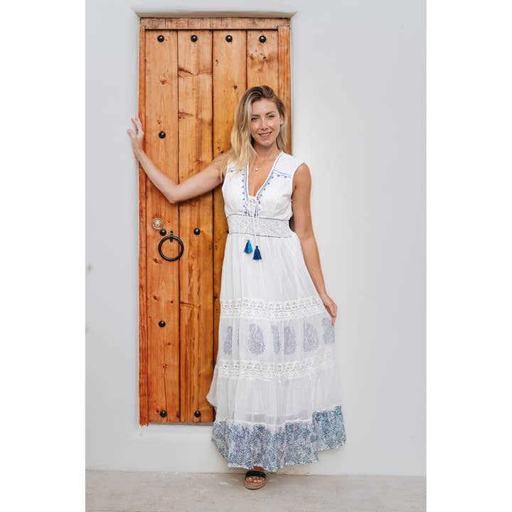 Isla Bonita Door SIGRIS Lange Midi Jurk 38628 voor wholesale door Isla Bonita By Sigris