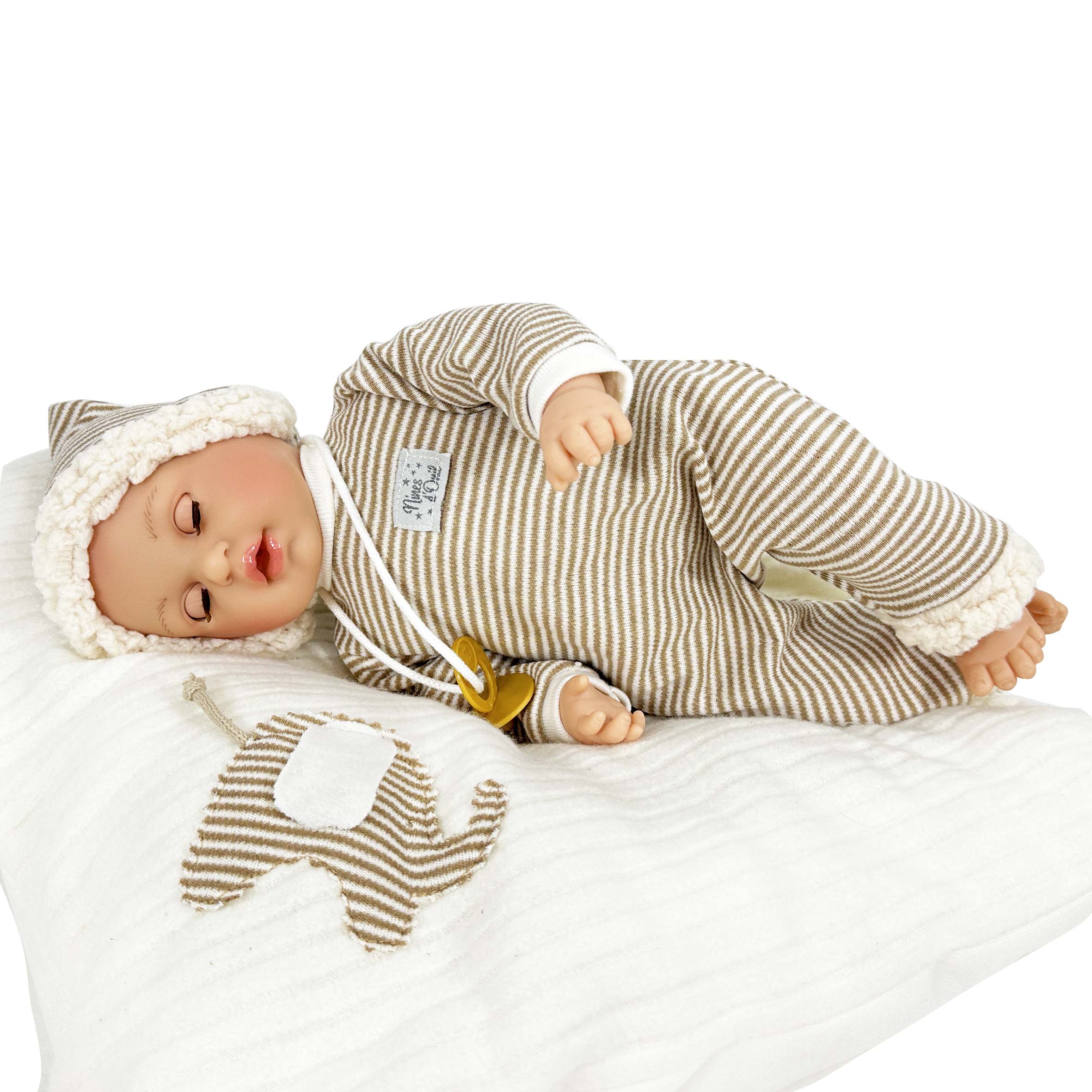 Nines Artesanals d'Onil Dolls – Boneca - Crianças por atacado – BONECA ÁLEX DREAMER CASTANHA PELE CLARA6