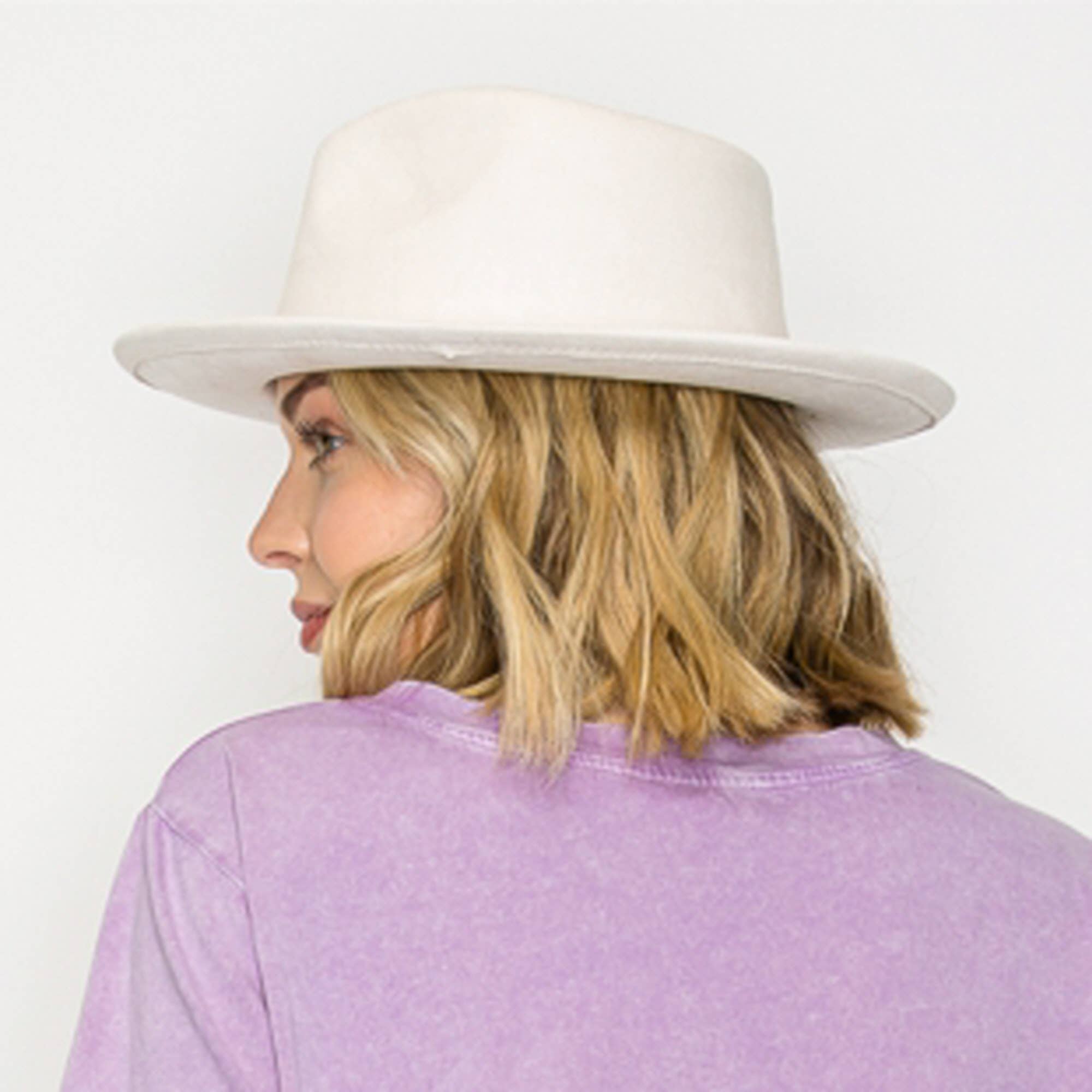 Queens INC - Wholesale Fedora - Women's - Stiff Short  Brim Rancher in  Suede Hat6