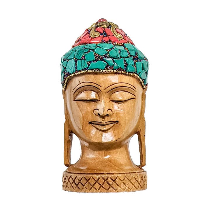 Escultura de Buda de Madera Hecha a Mano - Decoración para el Hogar Sentado para venta al por mayor de Keeraft