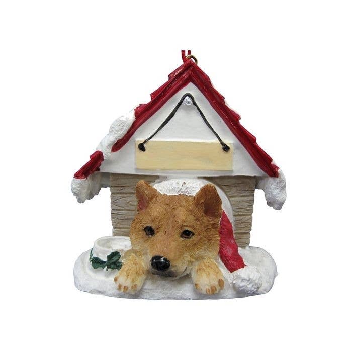 E&S Pets - Wholesale Ornament - Shiba Inu Doghouse Ornament0
