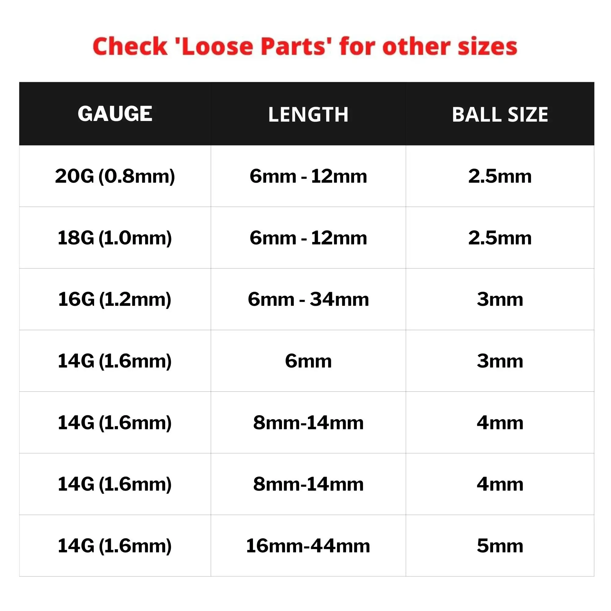 Bodytrend – wholesale Nose ring – Toungue Barbell Single Gemball Colorful-Surgical Steel 316L4