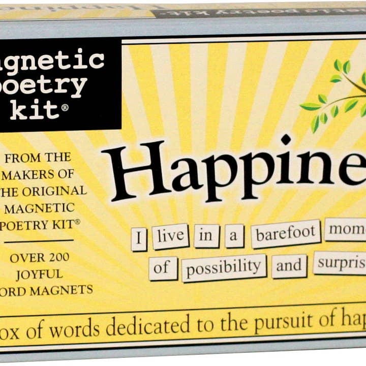 Kit di poesia magnetica Happiness per la vendita all'ingrosso da parte di Magnetic Poetry
