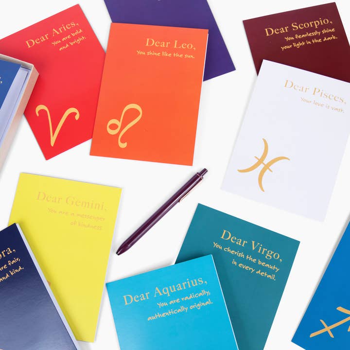 Astro Love Letter Note Card Set for wholesale by One Idea Press