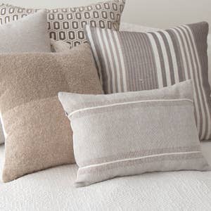 Gray Gables Ticking Stripe 18 x 18 Pillow Cover