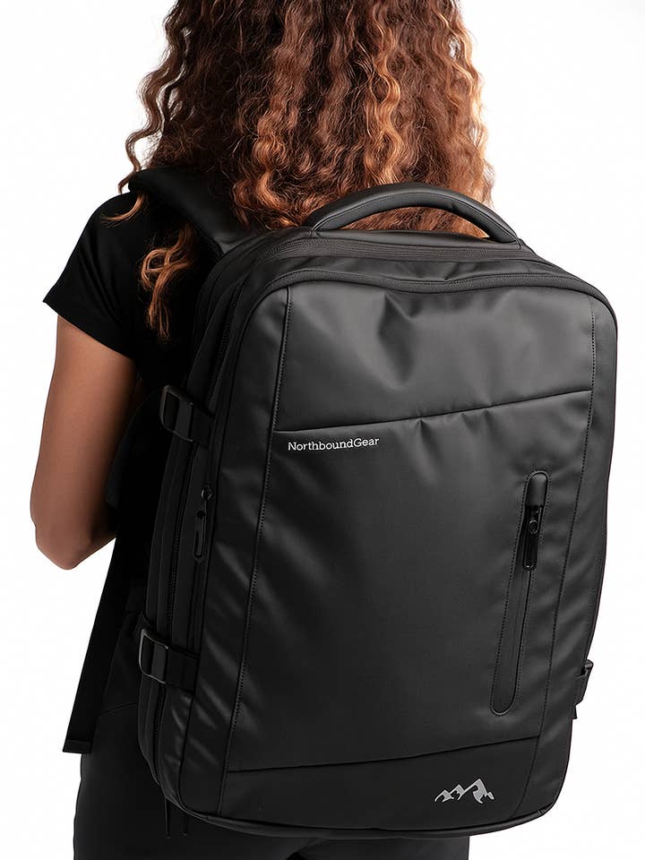 Voyager Expandable Backpack 26L/38L with Built-in Rain Coat for wholesale by Northbound Gear