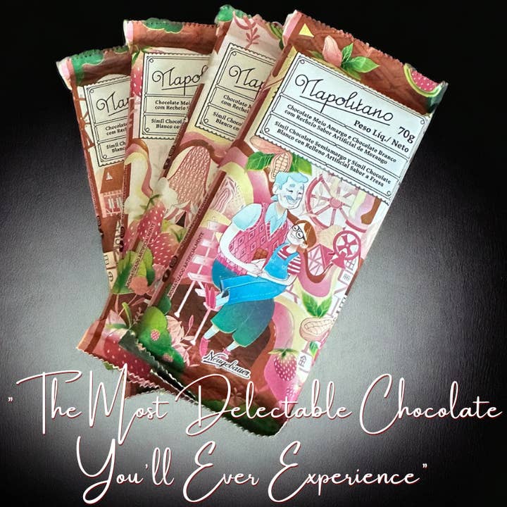 Pack of 4 Napolitano Bars - Wrapped with Ribbon for wholesale by Neugebauer Chocolates