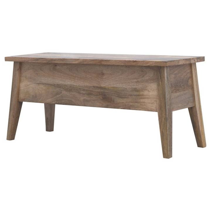 Solid Wood Lid Up Storage Bench for wholesale by Artisan Furniture