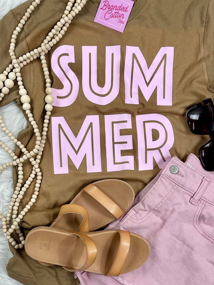 T-shirt d'été pour la vente par Branded Cotton