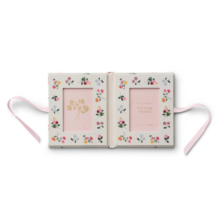 Ditsy Dahlia Folio Paper Wrapped Picture Frame for wholesale by Rifle Paper Co