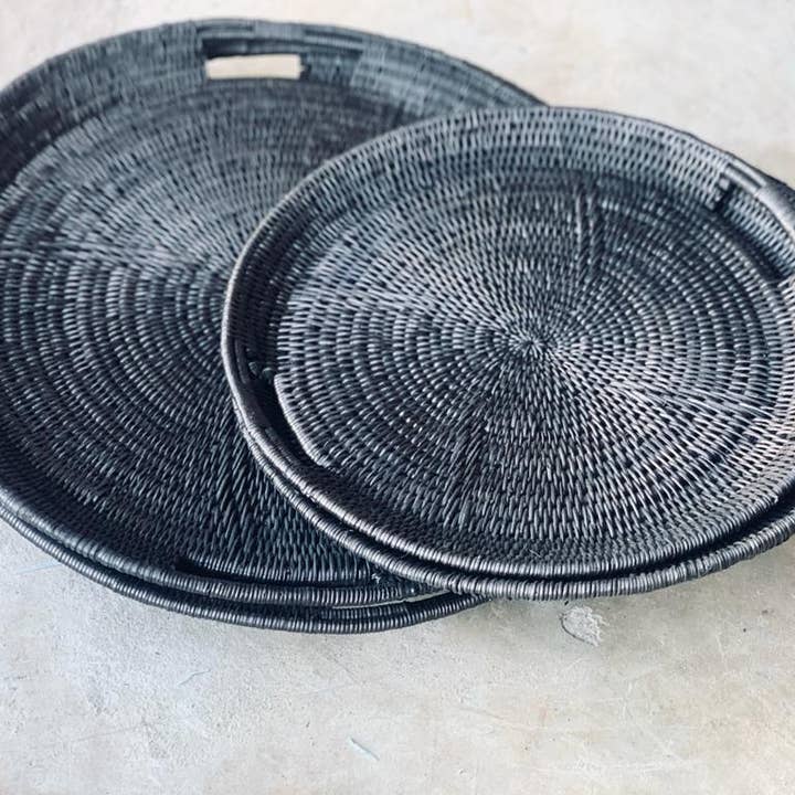 Raw Label - Wholesale Decorative tray - Woven Makenge Tray1