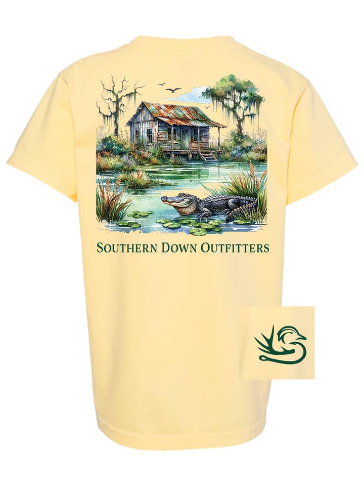 Maglietta per ragazzi Swamp Shack per la vendita all'ingrosso da parte di Southern Down Outfitters