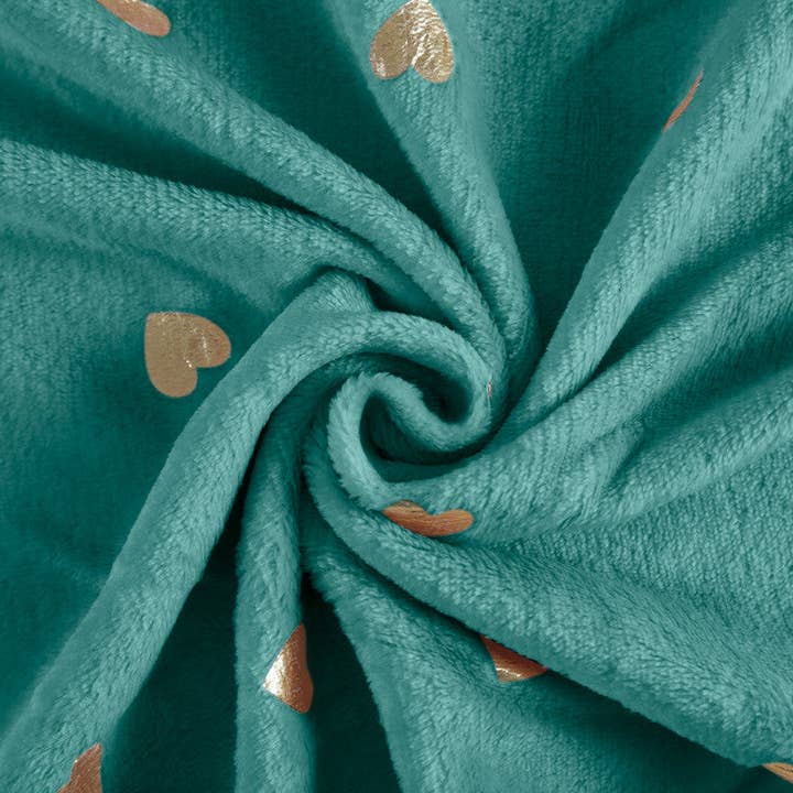 BOD HOME - Venta al por mayor Mantas de sofá - Manta de amor estampada azul turquesa