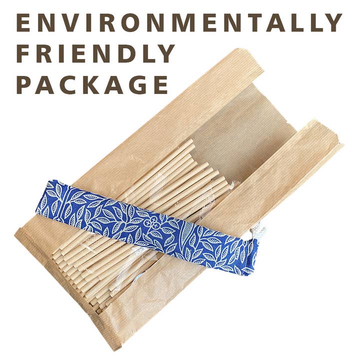 VIE - Wholesale Drinking straw - Disposable Bamboo Straws5