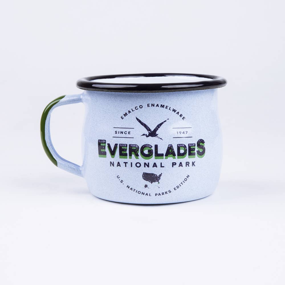 Emalco Enamelware – Caneca por atacado – Caneca de café Everglades 12 oz | PARQUES NACIONAIS E.U.A.