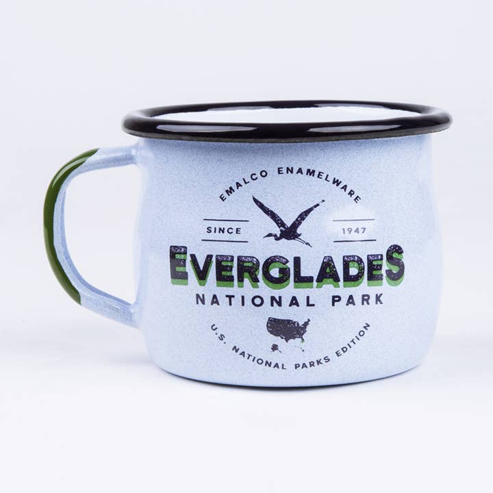 Emalco Enamelware – Caneca por atacado – Caneca de café Everglades 12 oz | PARQUES NACIONAIS E.U.A.0